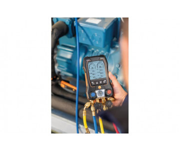 testo 557s Комплект 2 с заправочными шлангами - Умный цифровой манометрический коллектор, смарт-зонды вакуума и температуры и набор из четырёх заправочных шлангов testo 557s Комплект 2 с заправочными шлангами - Умный цифровой манометрический коллектор, смарт-зонды вакуума и температуры и набор из четырёх заправочных шлангов