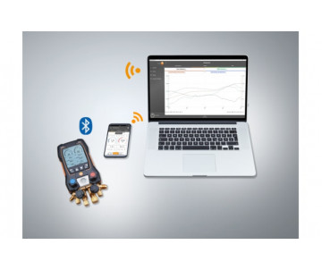 testo 557s Комплект 2 с заправочными шлангами - Умный цифровой манометрический коллектор, смарт-зонды вакуума и температуры и набор из четырёх заправочных шлангов testo 557s Комплект 2 с заправочными шлангами - Умный цифровой манометрический коллектор, смарт-зонды вакуума и температуры и набор из четырёх заправочных шлангов