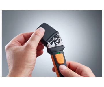 Смарт-зонд testo 410i - Анемометр с крыльчаткой с Bluetooth, управляемый со смартфона/планшета Смарт-зонд testo 410i - Анемометр с крыльчаткой с Bluetooth, управляемый со смартфона/планшета